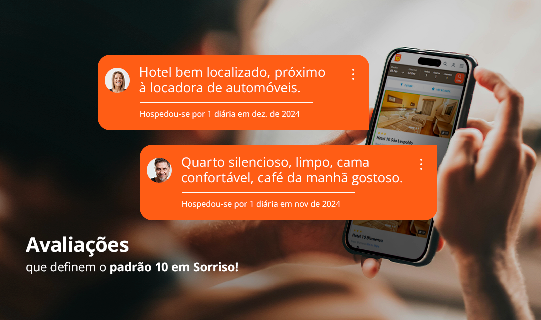 Avaliações que definem o padrão 10 em Sorriso!